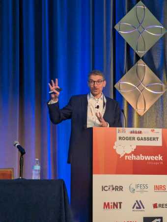 Enlarged view: Roger Gassert speech at rehabWeek 2025