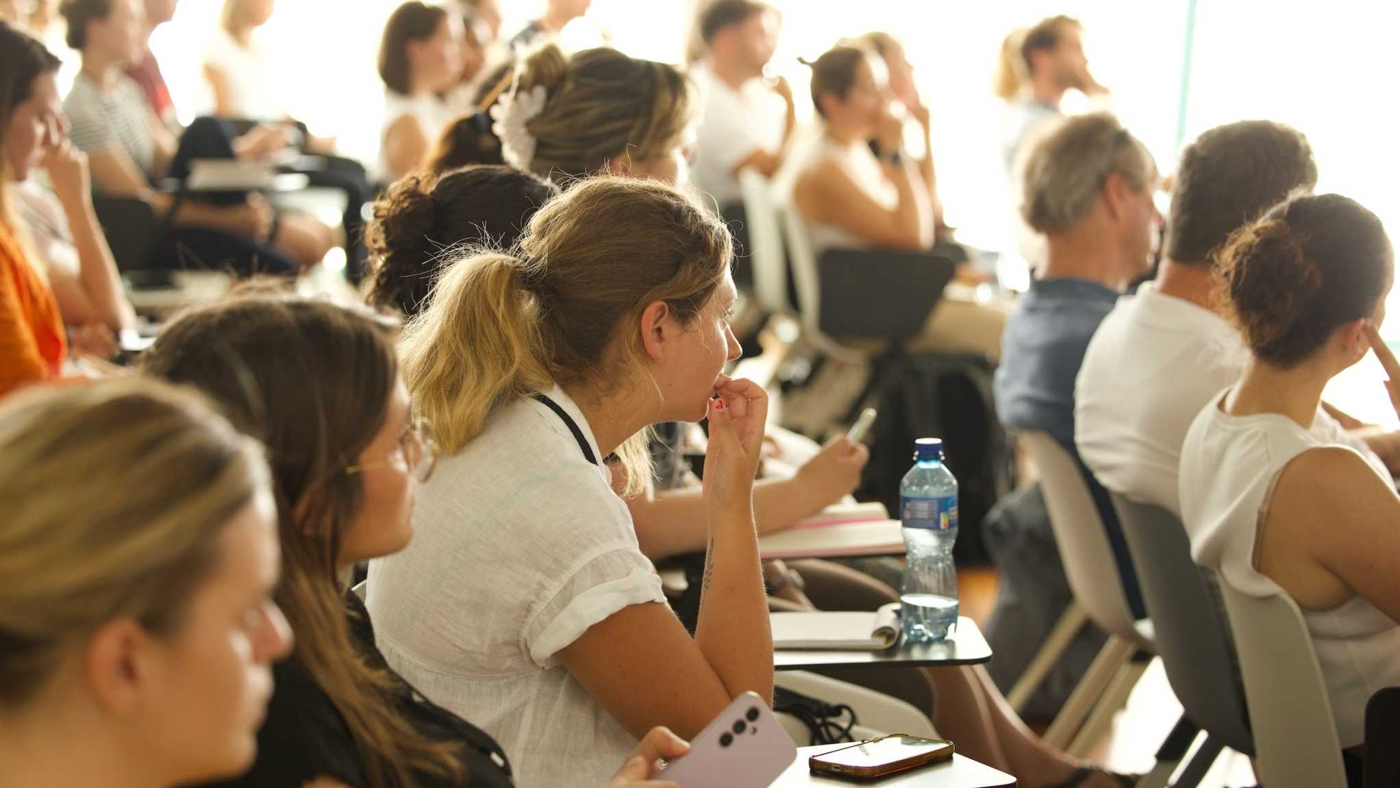 Enlarged view: Audience during talk