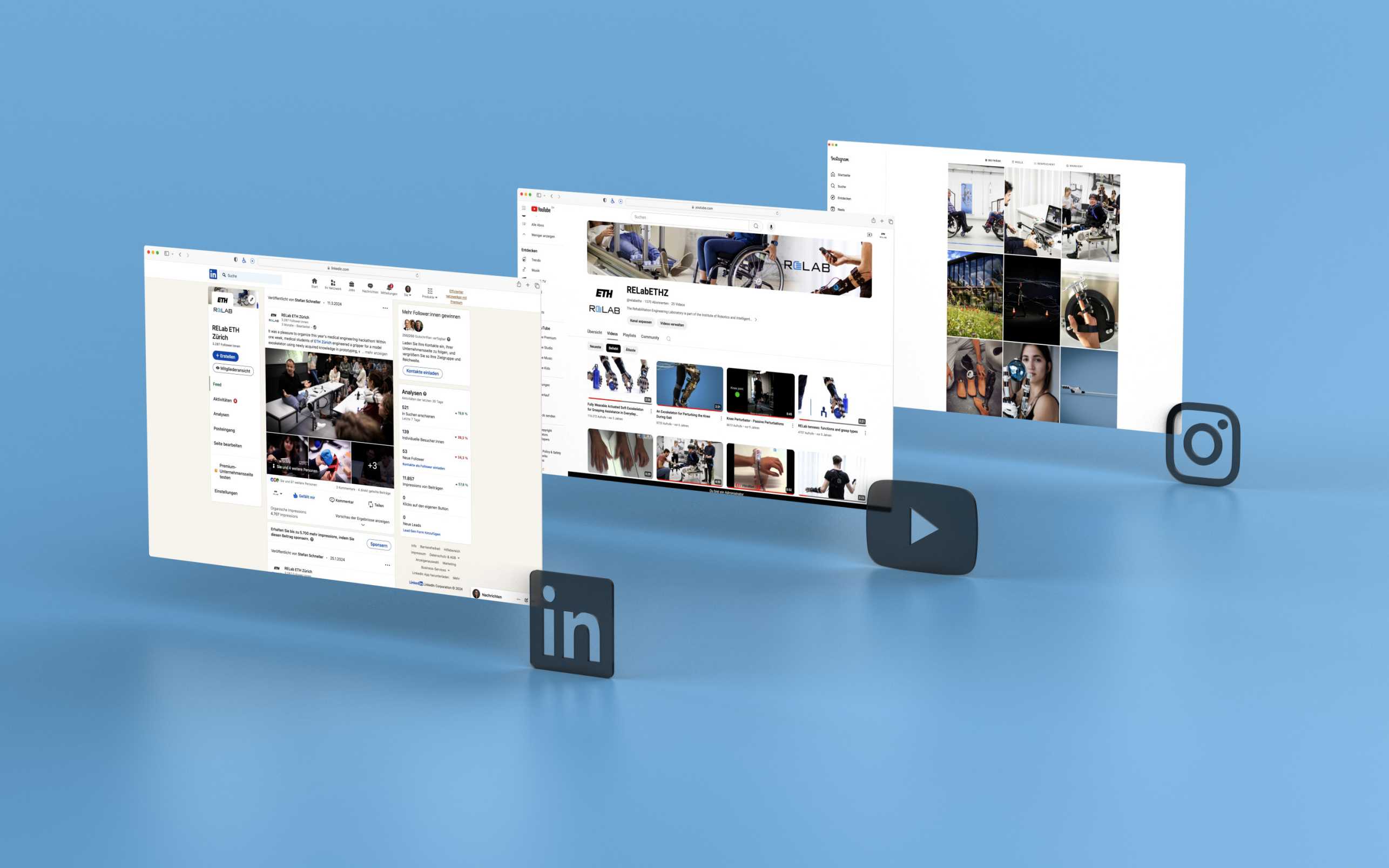 Enlarged view: Preview Social Media Channels